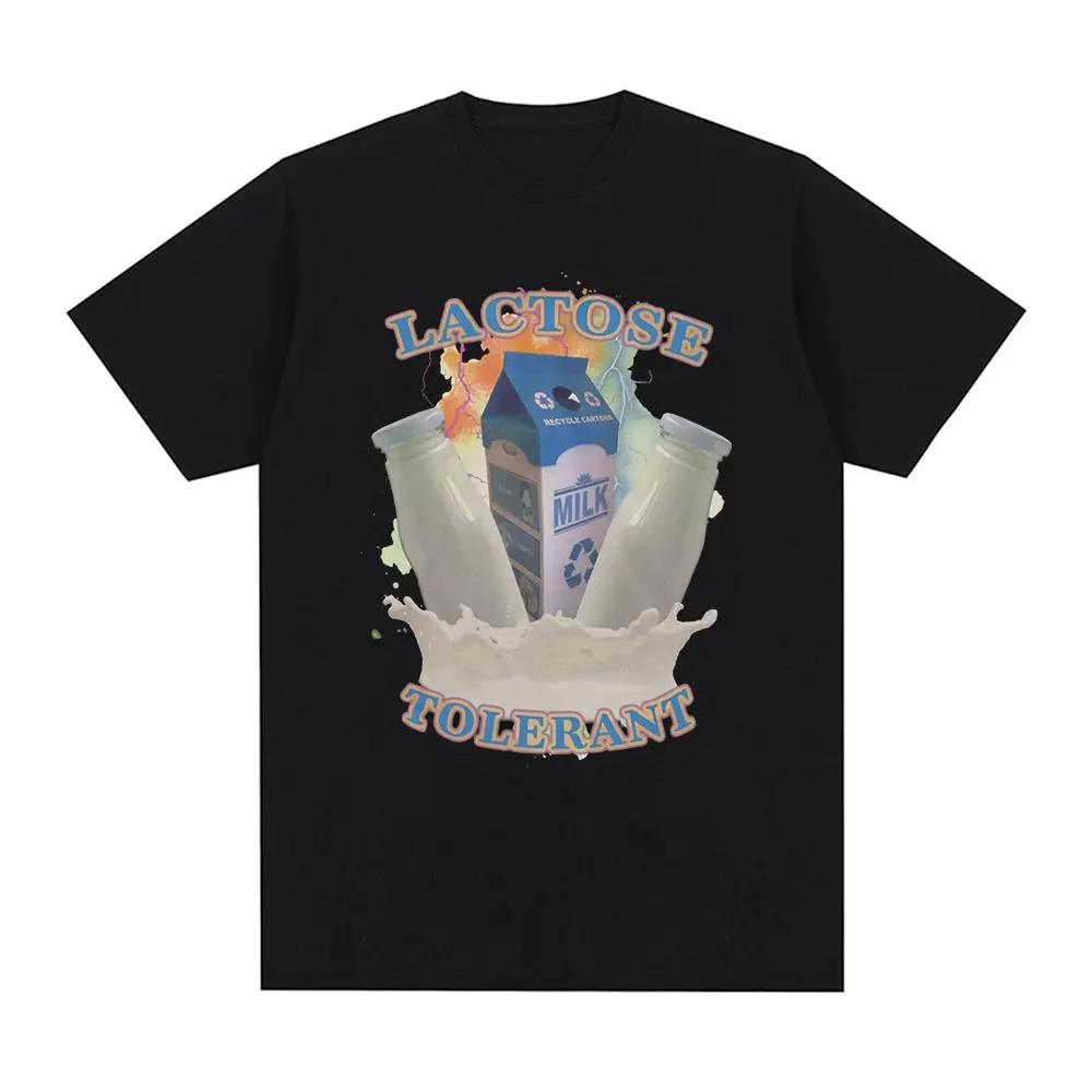 Lactose resistant pattern printed T-shirt for women's retro fashion short sleeved T-shirt casual and comfortable large T-shirt