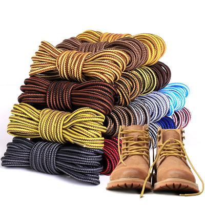 1 Pair Round Shoelaces for Sneakers Shoe Laces Striped Double Color Apply To High Gang Casual Shoes Cotton Shoelace 18 Colors