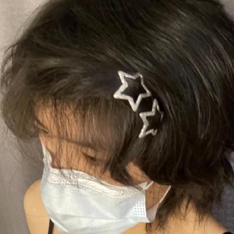 Metal Hairpin Five-pointed Star Hair Clip Girl Barrettes Children Side Clip