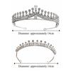 Hair Jewelry Crystal Bridal Crown Zircon Princess Tiara Diadem Wedding Hair Jewelry  Girls