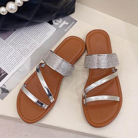 

Удобные тапочки Плоская мода Чистый цвет Женские тапочки