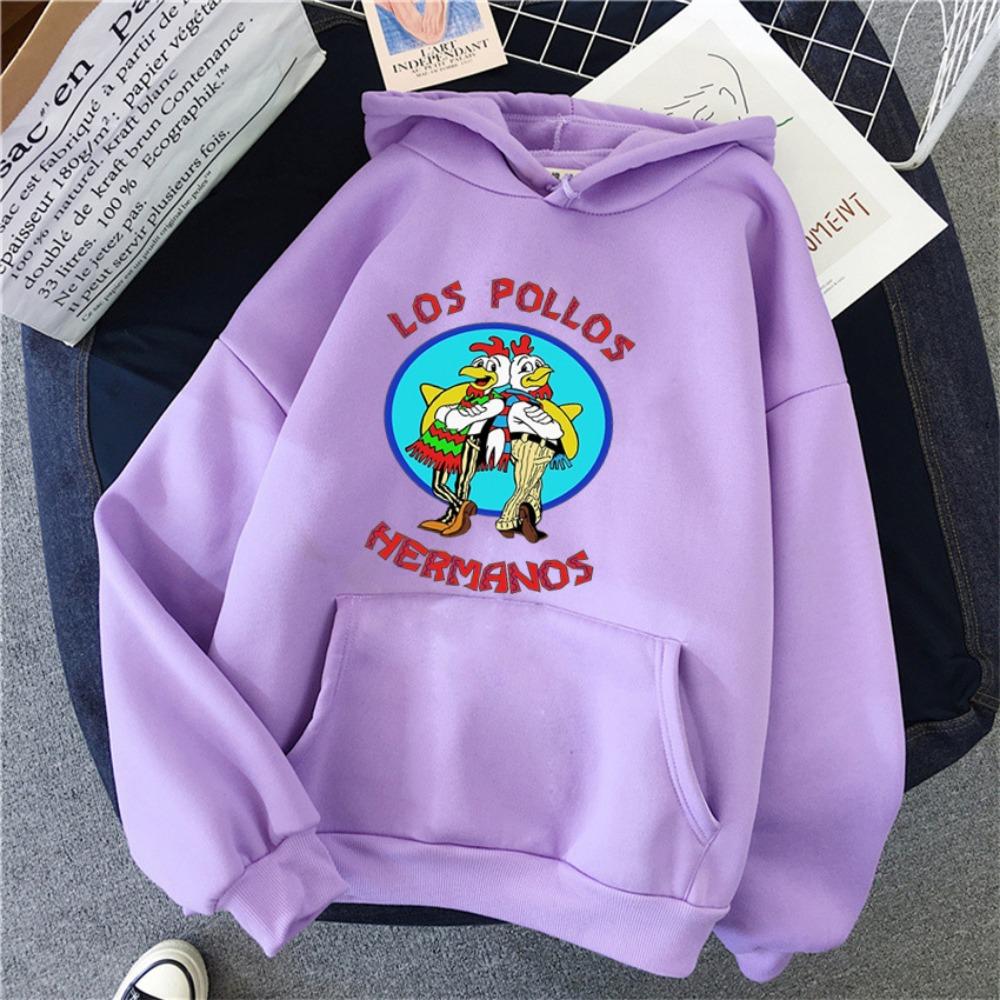 LOS POLLOS Hermanos Film für Frauen Hoodie Lustiges Chicken Brothers Sweatshirt Übergroße Männer Hoodies Pullover Hip Hop Streetwear