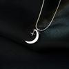 Snake Bone Chain Star Moon Necklace Glossy Moon Clavicle Chain Temperament Decoration Women