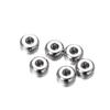 20/50Pcs 3-10mm Gold Color Stainless Steel Round Flat Crimp End Bead End Stopper Spacer Beads for DIY Jewelry Making Accessories