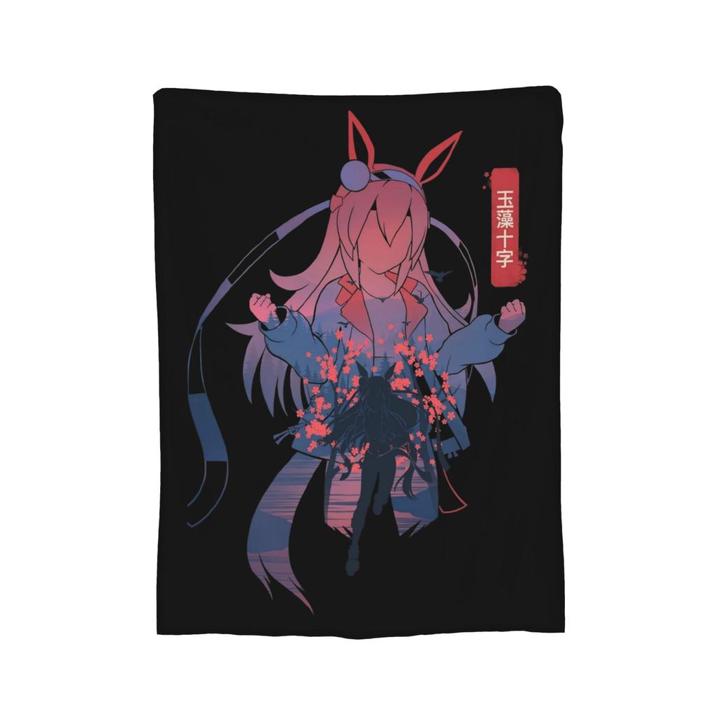 TM Opera O Uma Musume Anime Blankets Flannel Summer Multifunction Super Soft Throw Blankets for Sofa Outdoor Quilt