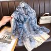 Stoles Wraps Silk Scarf Foulard Female Scarves Wraps Hijab Bandana Women Large-size Beach Shawls Muslim HijabsTravel Sunscreen