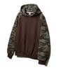 Basic Camo Color Block Raglan Hoodie Azh650 (3 Colors)