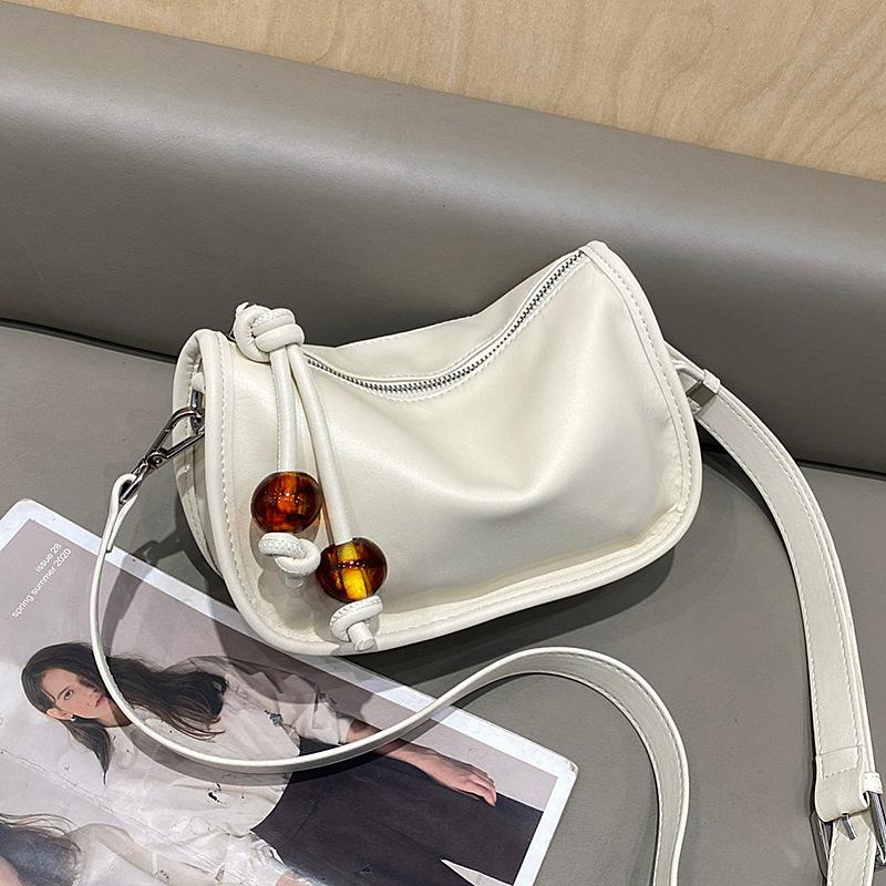 Genuine Leather Women's Bag Boston Bag Shoulder Bag Versatile Crossbody Bag Women's Pillow Bag