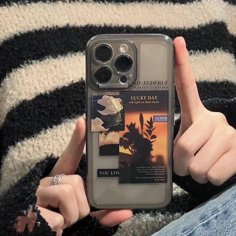 INS Wind Sunset Scenery Compatible with iPhone 15 Case iPhone 13/12/11 Protective Case 14 New 16 Pro Apple 16
