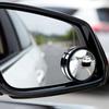 2Pcs Blind Spot Mirror 360 Degree Adjustable HD Glass and ABS Housing Convex Round Stick On Mirror