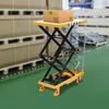 Hydraulic Lift Table Cart 770lbs 51" Lifting Height Double Scissor W/ 4 Wheels