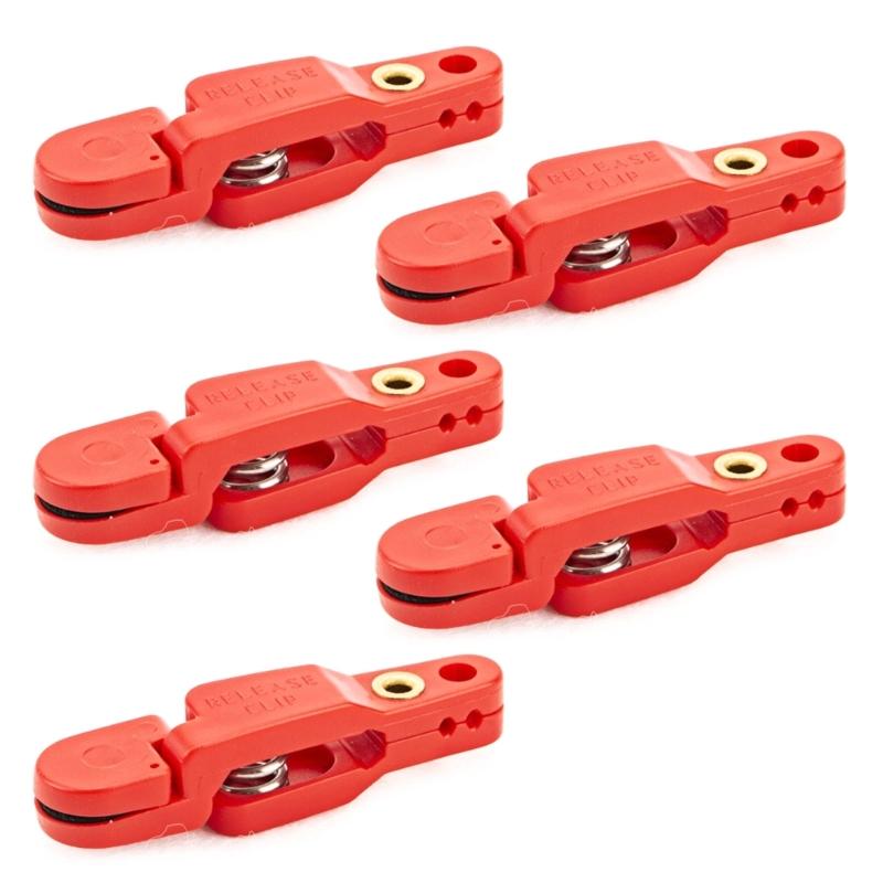 5 Pcs Portable Fishing Downrigger Clips Heavy Tension Snap Release Clips Leads Line Clip Padded Release Clips Durable