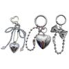 Stylish Love Heart Bowknot Charm for Fashion Accessories Key Holder Craft Supplies Perfect for Special Occasions