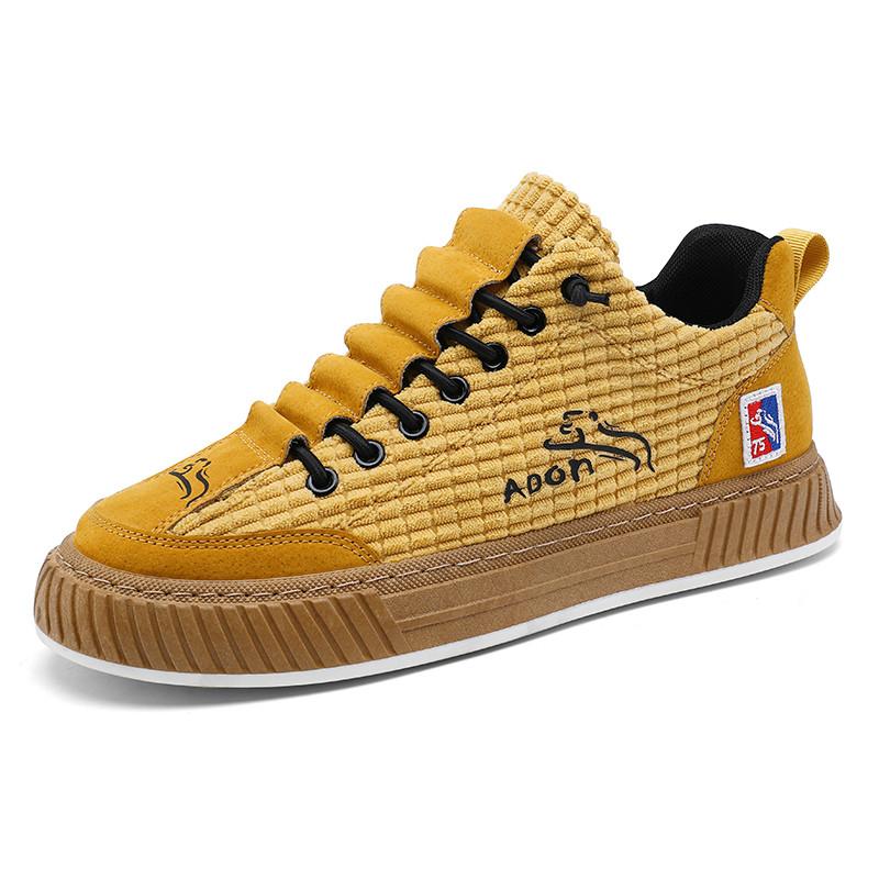 Fashion 2024 New Trendy Mens Canvas Sneakers Flat Platform Sneakers Men Streetwear Hip Hop Designer Shoes Men Harajuku Vulcanized Shoes