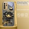 Black Gold Peony Flower For Samsung A 01 52S A04 A05S A10 A12 13 22 23 24 36 42 M02 Note 10 20Ultra 8 9 Golden glass phone case