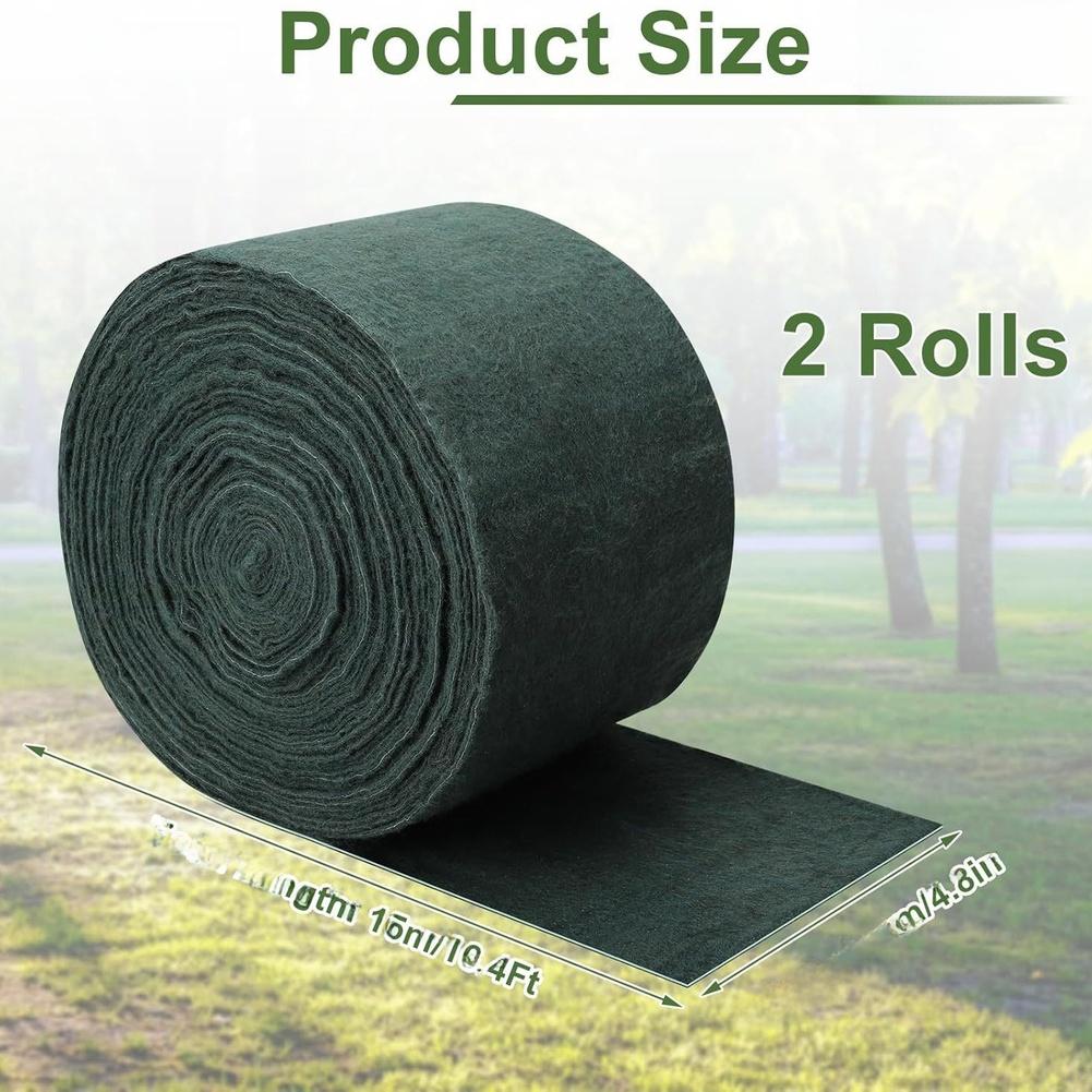 Cold Protection Band 2 Rolls Breathable and Reusable Wraps for Trees and Plants to Shield Against Frost and Maintain Moisture