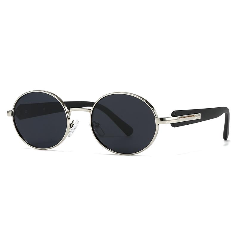 Trendy Retro Round Sunglasses for Men Women Cross Border European American Ins Style Street Photography Modern Charm