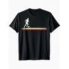 Europäische Größen Herren Schwarzes Fußballspieler Grafik-T-Shirt Lässiges Sportfan-T-Shirt, Rundhals, Kurzarm, Hochwertiger Druck, Schlanke Passform