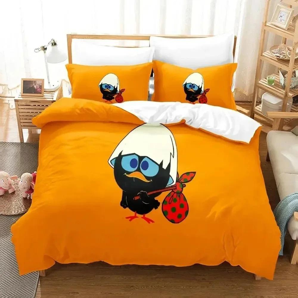 Comforter Anime Calimeros Bedding Set 3D Printed Suitable For Bedroom Kids Home Textile