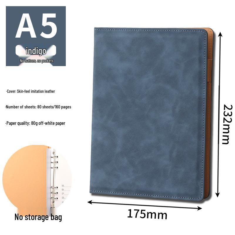 Custom A5 Loose-Leaf Business Office Notebook & Diary Set with Logo