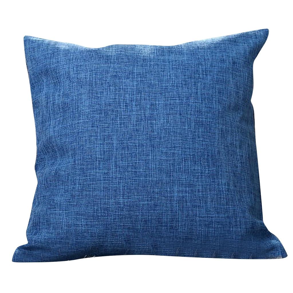 55 * 55cm Kissenbezug Zuhause Verdickter Leinen-Kissenbezug, Sofakissen, Bettkopfteil Weiche Polsterung