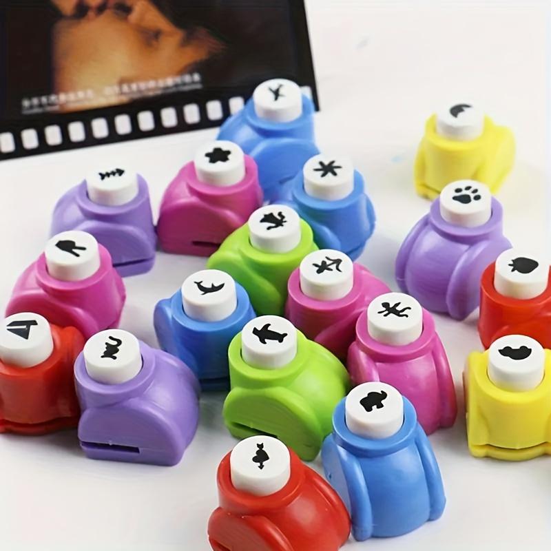 6pcs Mini Embossing & Punch Set - Assorted Colors, Portable Craft Tools for DIY Scrapbooking, Greeting Cards & Journal Decor
