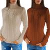 Sweter kaszmirowy Swetry damskie dzianinowe Golf z wełny Długie rękawy Sweter zimowy Jesień Swetry damskie