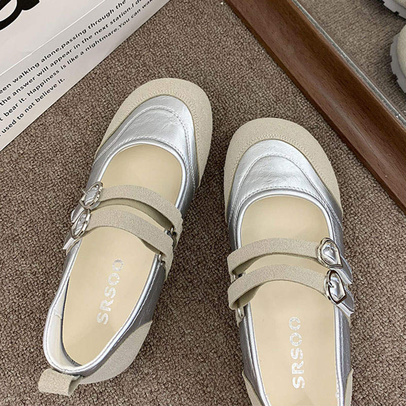 French ballet style shallow mouth flat bottom versatile single shoes women's 2025 autumn new comfortable soft sole retro Mary Jane shoes