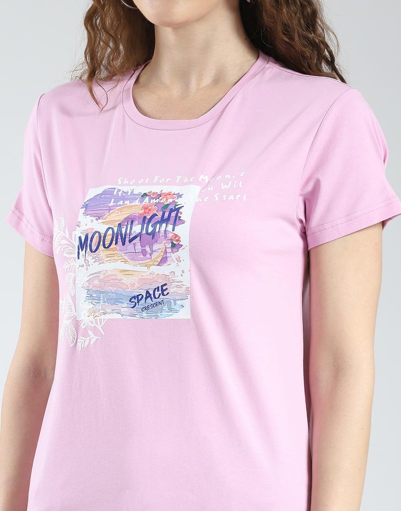 Monte Carlo Womens Printed Round Neck Top