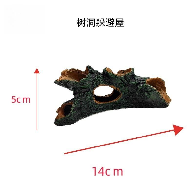 Aquarium Decorative Hideout Fish Shrimp Crayfish Reptiles PVC Hollow Log Tree Trunk Cave Small Medium Size