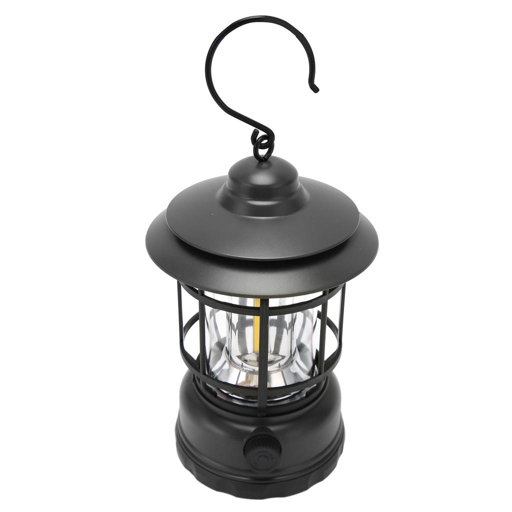 Vintage Camping Lantern IPX4 Waterproof Eye   USB Re Able Decorative Portable COB Tent Lamp with Hook