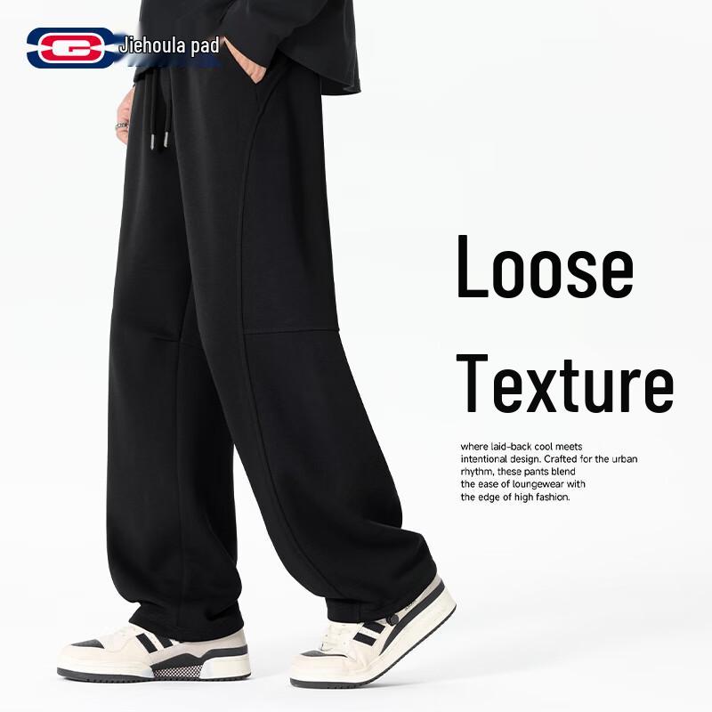 GENIOLAMODE Men s Loose Straight-Leg Sweatpants 3XL