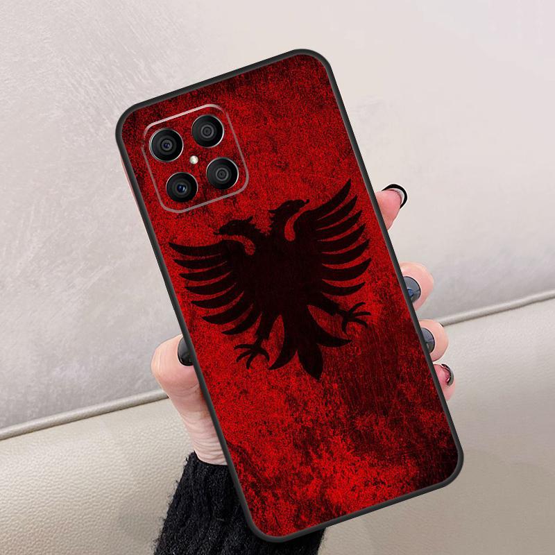 Albania Flag Eagle For Honor Magic 7 6 5 8 Pro Case For Honor 200 Lite 400 70 50 X8c X8b X9a X9b X9c X9d Win RT
