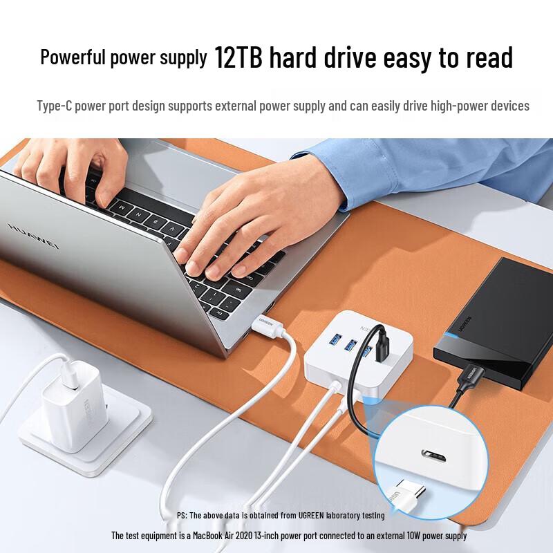 Ugreen USB 3.0 4-Port Hub with Power Port