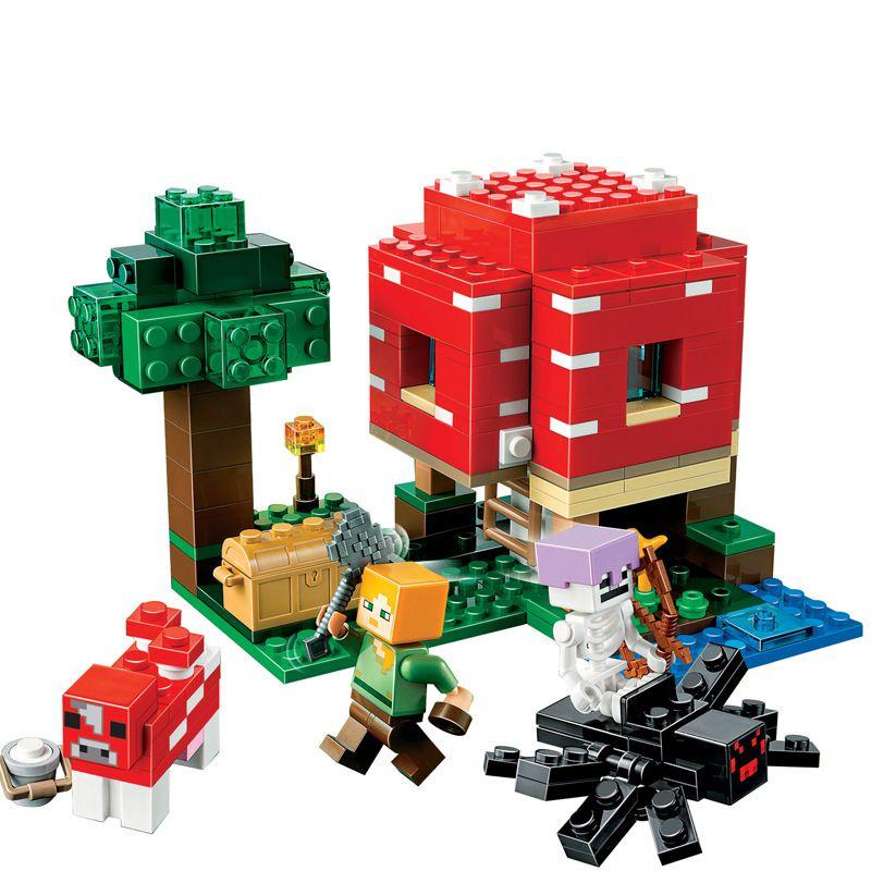 Minecraft Das Pilzhaus Set Bausteine Spielzeug Für Kreatives Denken