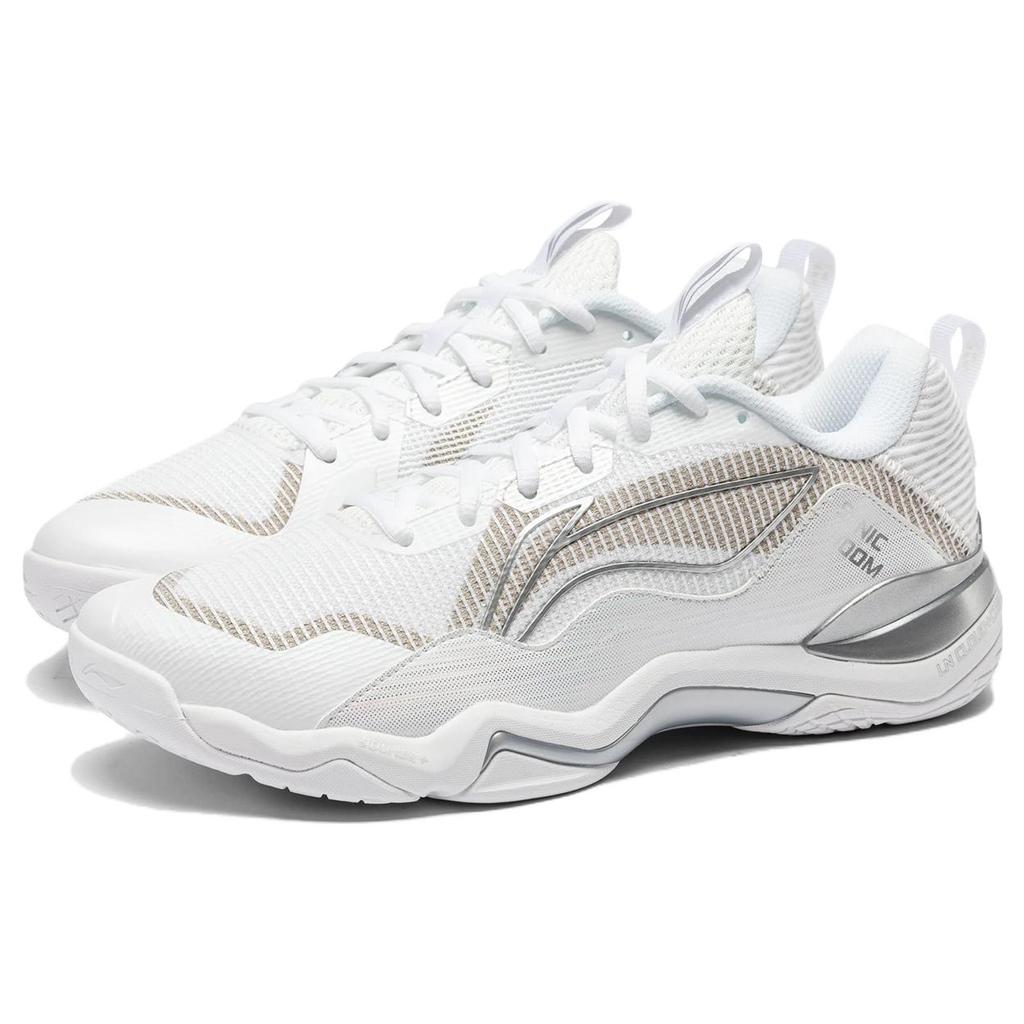 New LiNing Sonic Boom EG3.0 OP Abrasion Resistant Low Top Badminton Shoes Unisex White AYZU007-2