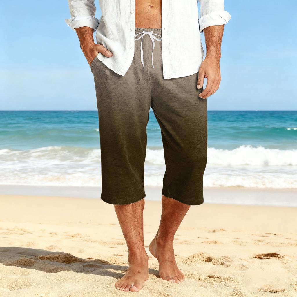 Herrshorts, casual, med dragsko, kort