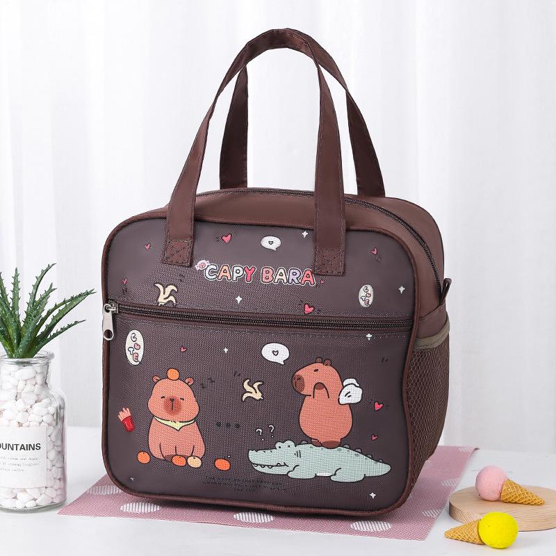 

Изолированная мультяшная сумка-тоут для ланча для детей - Милая, водонепроницаемая, утолщенная сумка для бенто 26CM x 15CM x 24CM