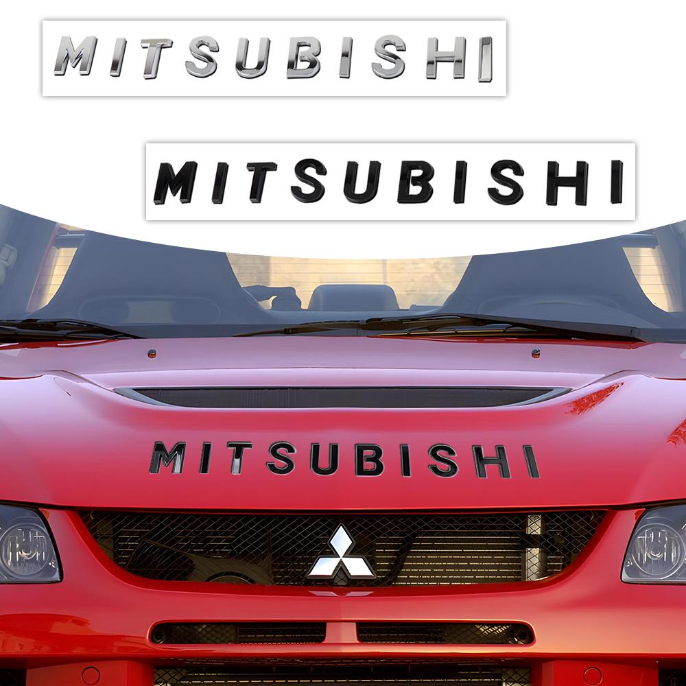 Metal Car Trunk Racing Sport Word Letter Logo Emblem Badge Decal Sticker For Mitsubishi RalliArt ASX Pajero Lancer L200