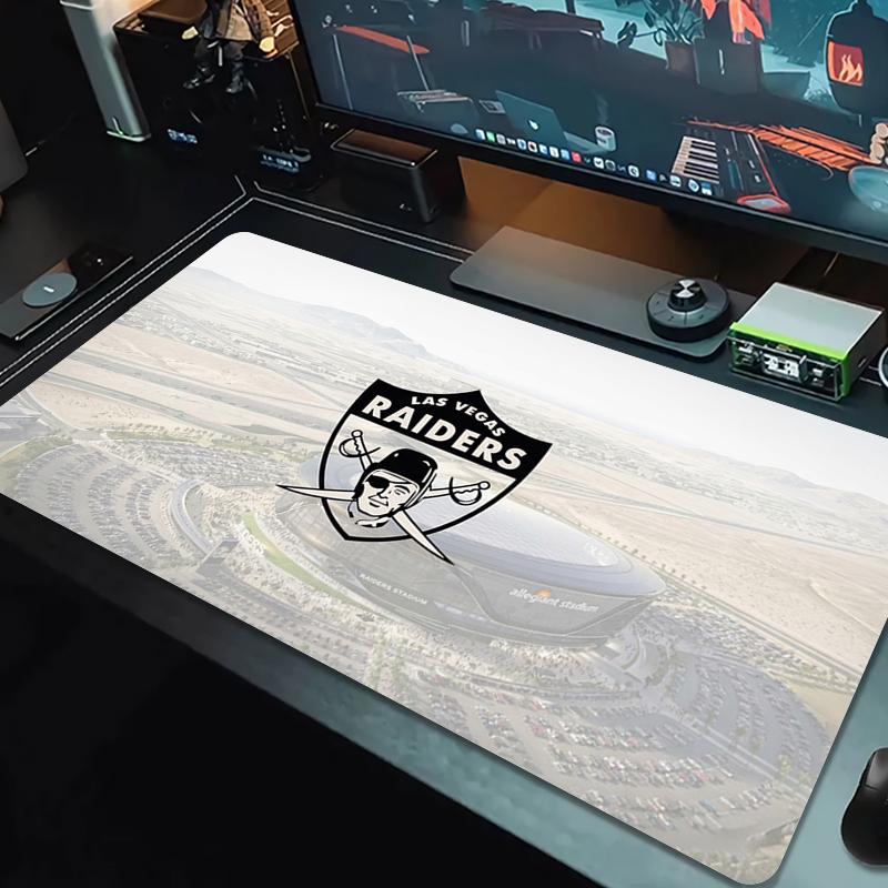 Las Vegas Raiders Mouse Pad Large Gaming Table Cushion Nonslip Laptop Tablet Big Mousepad Xxl Mat Mini Pc Playmat With Lock Edge