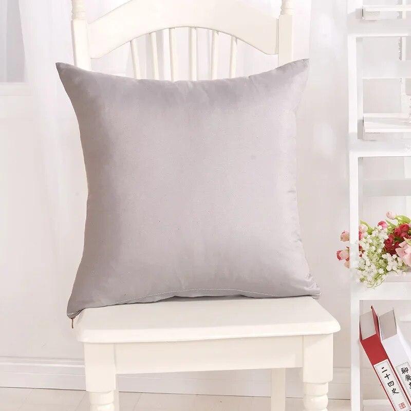 candy colored pillowcase solid color throw  birthday   decorative  funda de almohada kussensloop