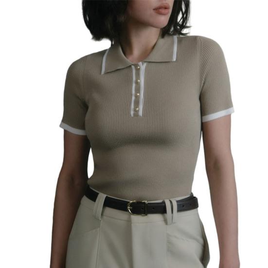 

Женские короткие топы в стиле пэчворк, разноцветные, с коротким рукавом, с лацканами, с застежкой на пуговицы на вырезе, обычного кроя M абрикосовый