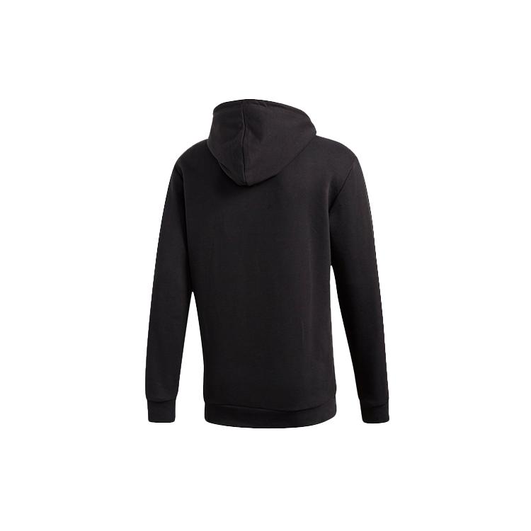 Adidas Originals Trefoil Sweatshirts Men's Black Hooded Moderate Regular DT7964-