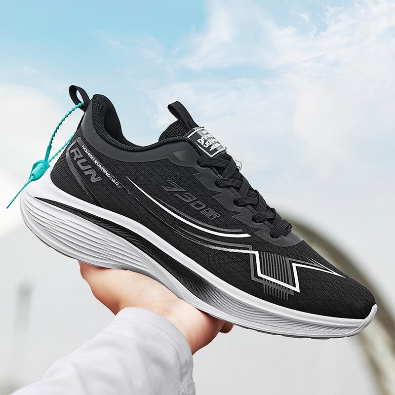 

Mens Sports Shoes Thick Sole Running Shoes Breathable High Quality Soft Sole Outdoor Sports Leisure Mesh Men s Running Shoes 36 чёрный