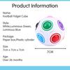 Fußball Regenbogen Magic Puzzle Ball Pop Stressabbau Einfache Dimple für Erwachsene Kinder Zappeln Spielzeug