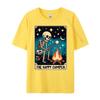 Happy Camper Tarot Card Skeleton Camper Funny Camping Fall Clothes Aesthetic Mens TShirts Cinco de Mayo