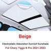 Car Electrostatic Adsorption Sunroof Sunshade For Chery Tiggo 8 Pro 2021-2023 Heat Insulation Skylight Sticker Auto Accessories