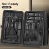 8/12/15/20/24 PCs manicure cutters nail clipper set household stainless steel ear spoon pedicure scissors tool for beauty