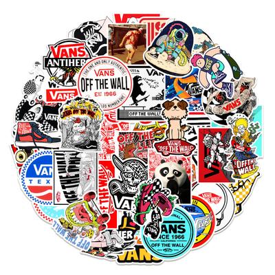 50 Nouveaux Styles de Milliers d'Autocollants Graffiti en Soie, Autocollants de Décoration pour Voiture Téléphone Portable Ordinateur Skateboard, Imperméables
