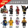 Roman Batman Minifigures Spider-Woman Robin Building Blocks DC Kids Lego Toys